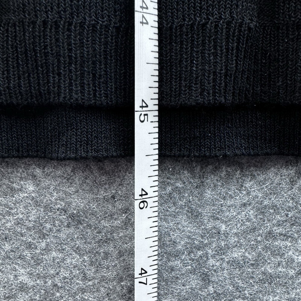 H&M Women Midi Sweater Shift Dress Size XL Black Lagenlook Minimalist Office - Picture 9 of 9